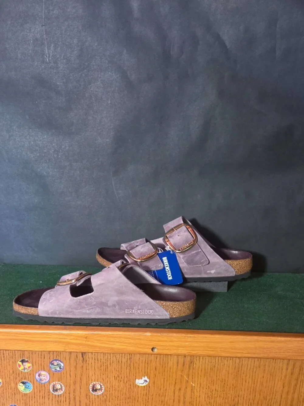 Birkenstock Arizona Big Buckle Suede Sandals Lilac NWT